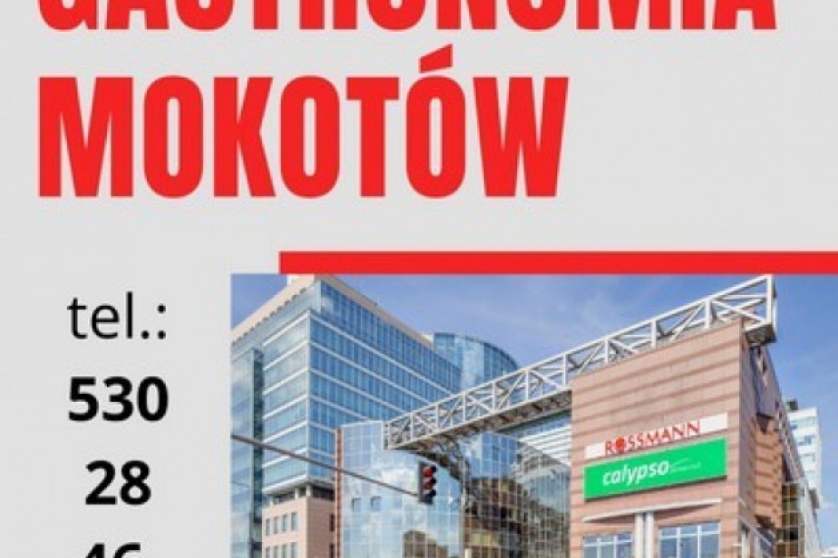 Warszawa: Lokal gastronomiczny na Mokotowie na wynajem