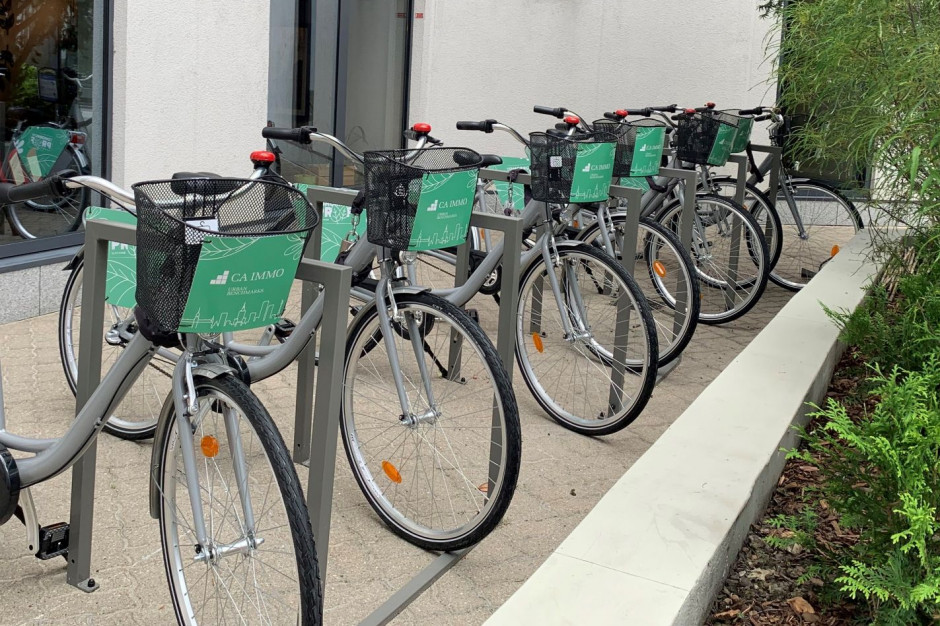 Stołeczne biurowce CA Immo z wypożyczalniami rowerów