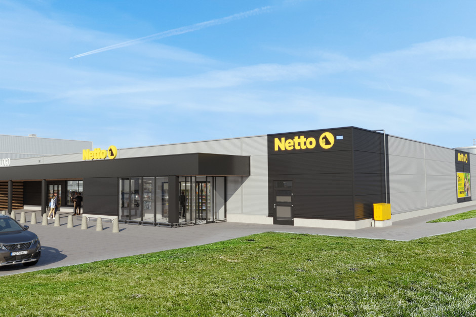 Wizualizacja przygotowana na potrzeby prac przy konwersji sieci Tesco na Netto. Materiały Grupy RB.