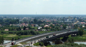 Rozbiórka sandomierskiego mostu nad Wisłą
