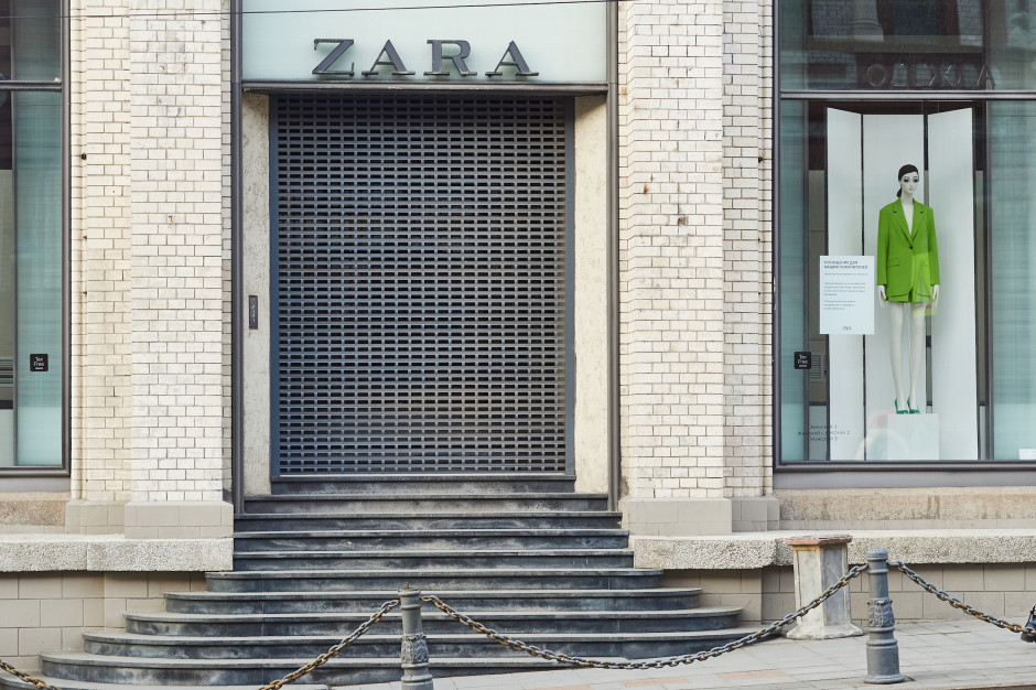 Zamknięty sklep sieci Zara we Władywostoku. fot. Shutterstock