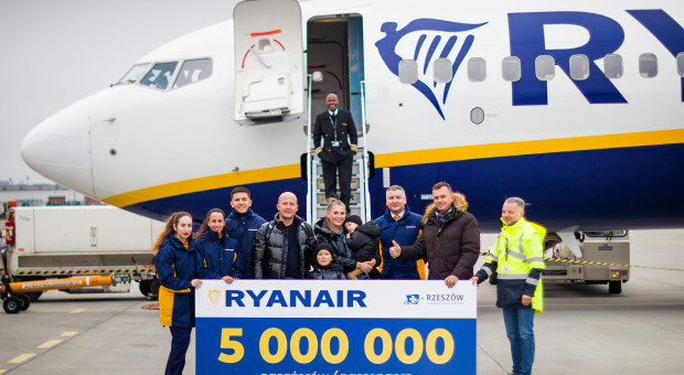 Pięć milionów pasażerów Ryanaira w Jasionce