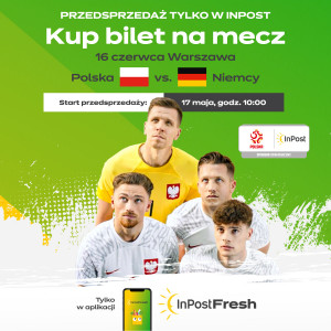 Mecz Polska-Niemcy: bilety w apce InPost Fresh [AKTUALIZACJA]