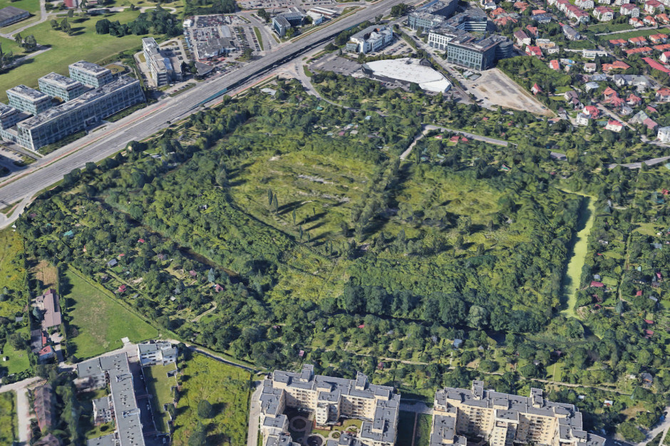 Arche zawarła przedwstępną umowę zakupu Fortu Szczęśliwice. fot. Maps Data: Google, © 2020 CNES/ Astrium, Maxar Technologies