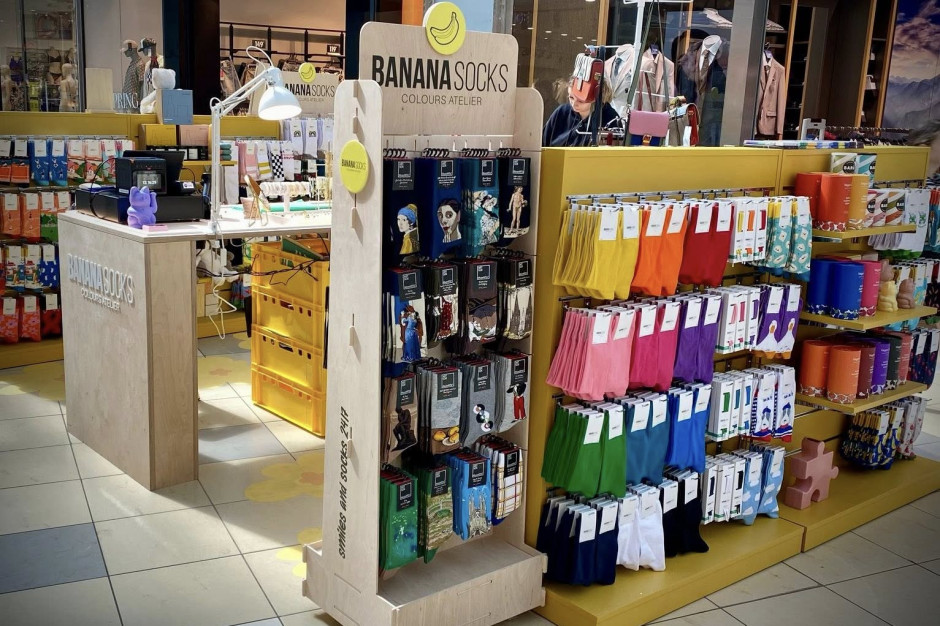 Nowe stoisko Banana Socks w Białymstoku