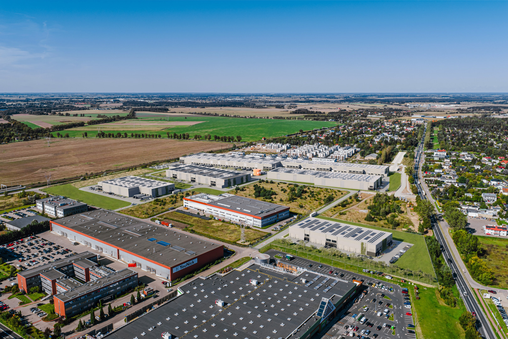 CTPark Poznań Suchy Las został zaprojektowany zgodnie ze standardami zrównoważonego budownictwa. Fot. Materiały prasowe / CTP Polska