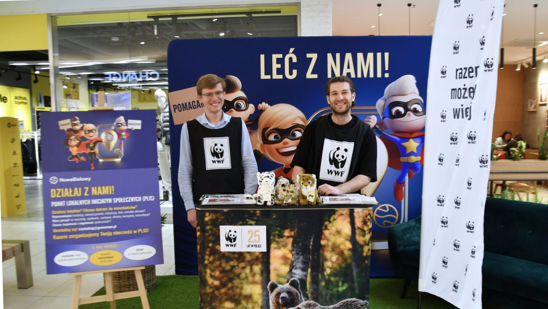 Centra handlowe Nowa Górna, Nowe Bielawy oraz Nowe Czyżyny rozpoczęły nabór partnerów do Punktów Lokalnych Inicjatyw Społecznych. Fot. Greenman Poland.