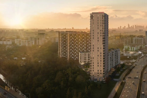 Takiej dominanty tu jeszcze nie było. Rośnie Mocha Tower w Warszawie