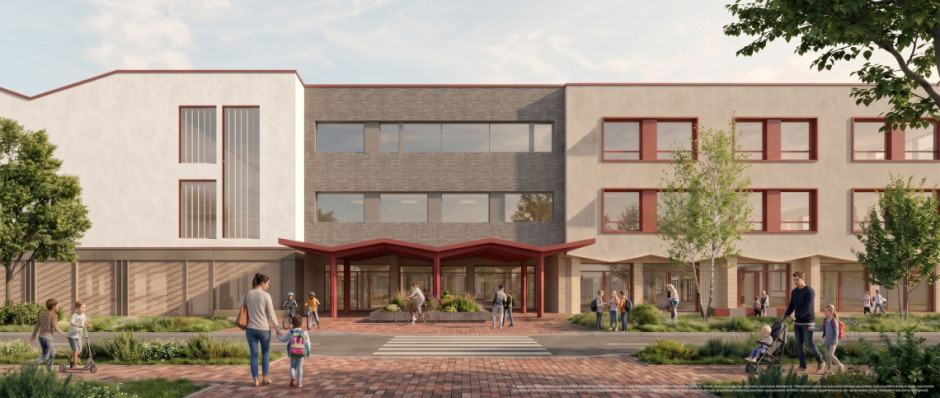 Nowa szkoła będzie częścią projektu Nowy Ursus. Deweloper zrealizuje ją wspólnie z pracownią WWAA w ramach procedury lex deweloper. fot. mat. prasowe